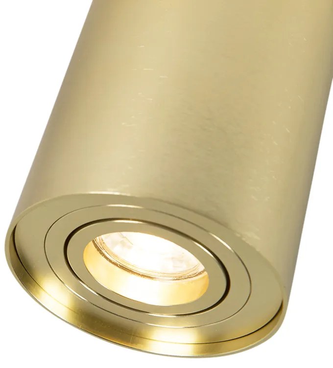 Spot / Opbouwspot / Plafondspot goud/messing draai- en kantelbaar - Rondoo up Modern GU10 Binnenverlichting Lamp