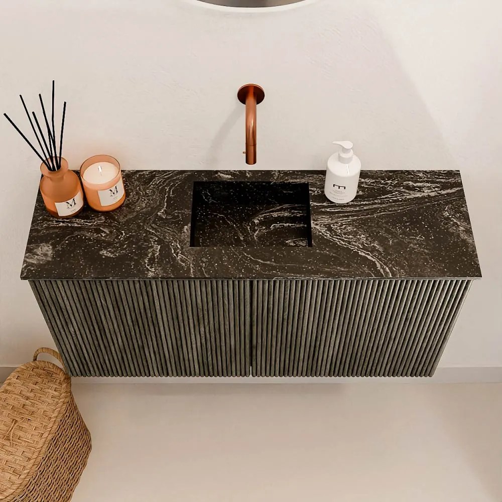 Mondiaz Joya DLux 80cm toiletmeubel shadow met wastafel faye midden zonder kraangat lava