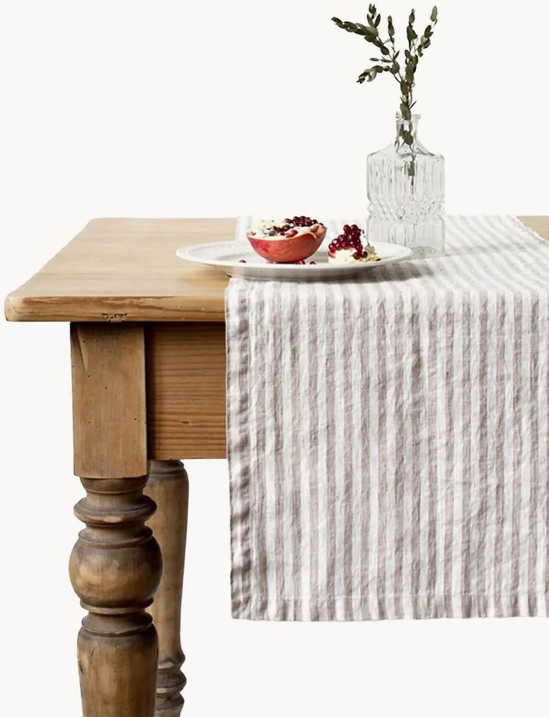 Linnen tafelloper Natural