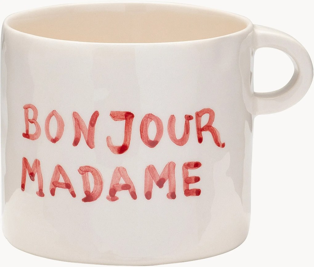 Handbeschilderde beker Madame