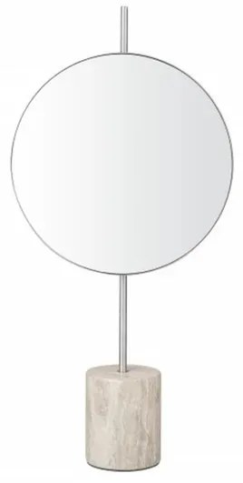 Blomus LAMURA Make-up Spiegel - marmer - hoogte 37cm - breedte 18cm - lengte 6cm - Mourning Dove 66337
