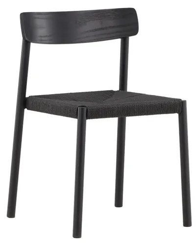 Jörn Eetkamerstoel - Kenjy  - Zwart - Hout en Rotan - Jörn