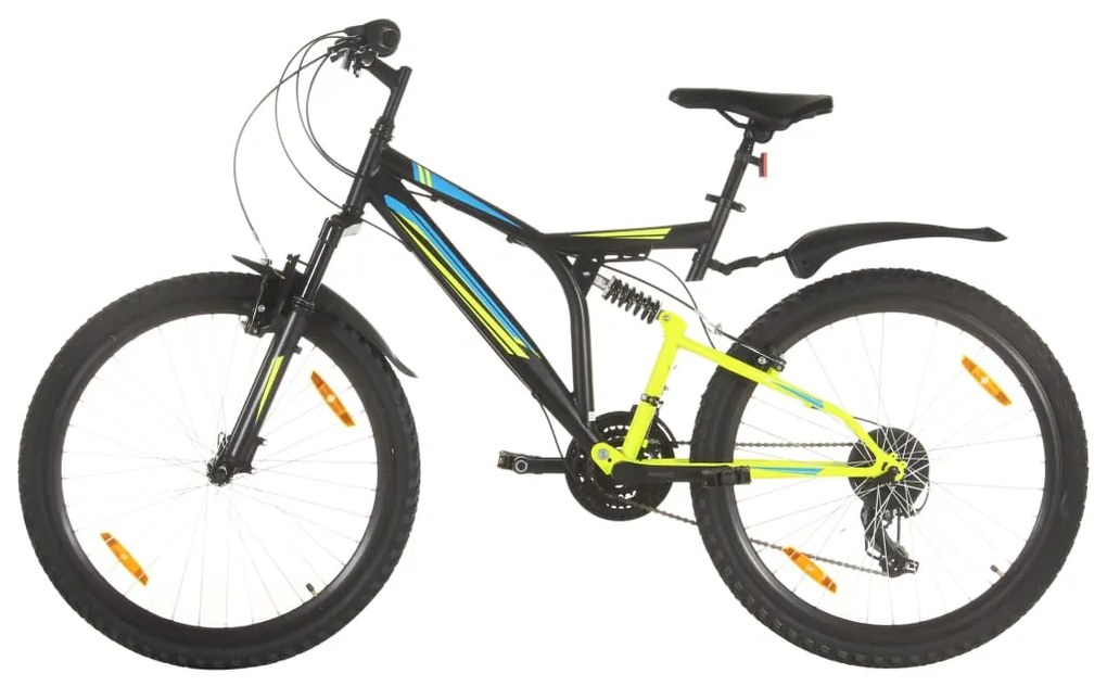 vidaXL Mountainbike 21 versnellingen 26 inch wielen 49 cm zwart