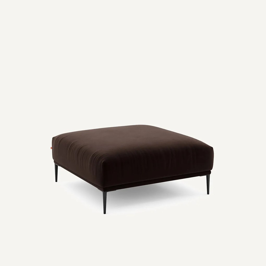 XL fluwelen poef, Oscar, ontwerp Emmanuel Gallina