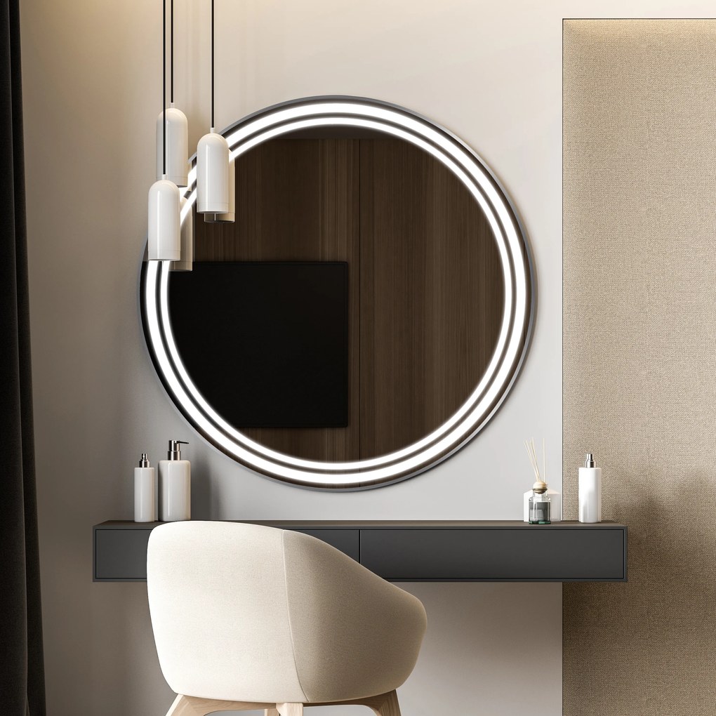 LED-spiegel in lijst voor de badkamer C5