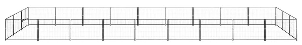 vidaXL Hondenkennel 27 m² staal zwart