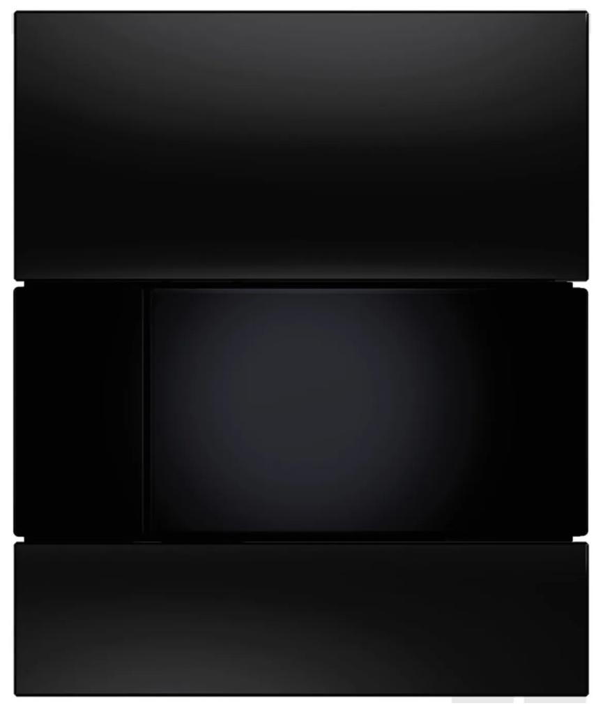 Urinoir Bedieningsplaat TECE Square Glas Zwart 10,4x12,4 cm (met zwarte toetsen)
