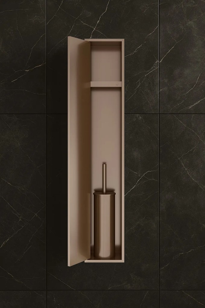 Hotbath &More inbouw toiletborstel en toiletrolhouder Tuscan brons