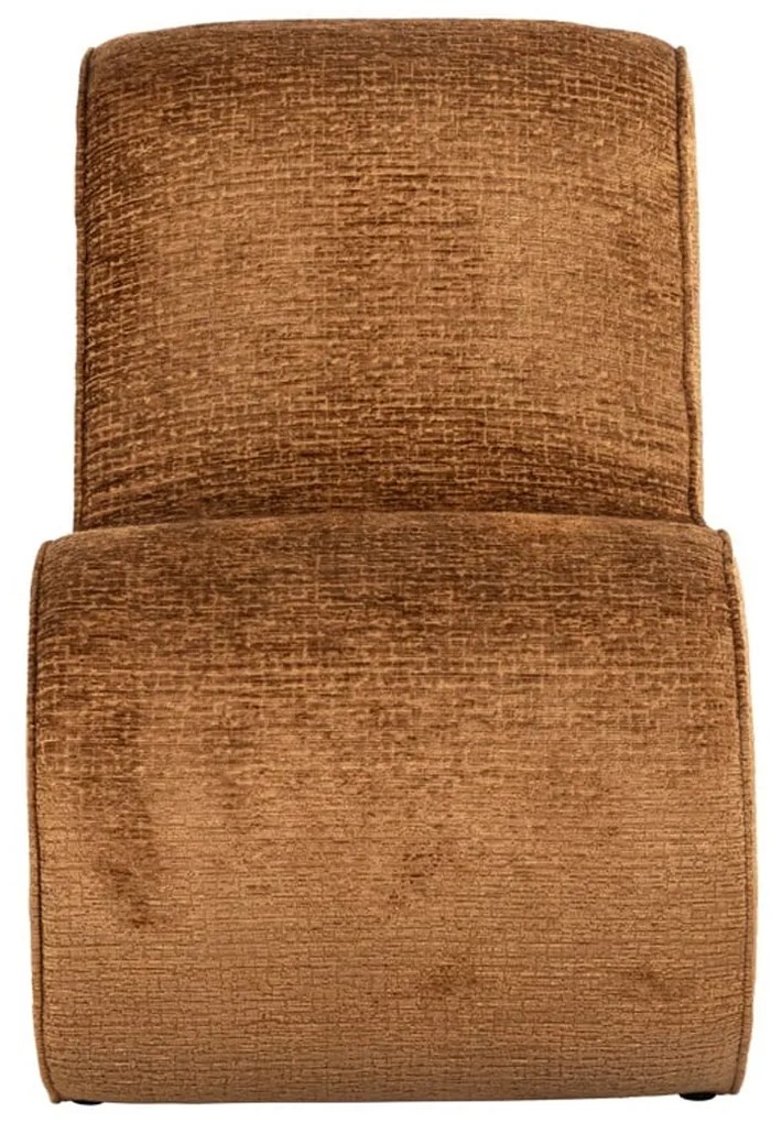Richmond Interiors Frankie Design Fauteuil Ronde Vormen Cognac