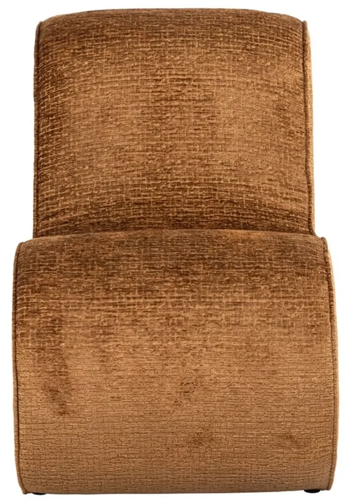 Richmond Interiors Frankie Design Fauteuil Ronde Vormen Cognac