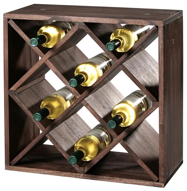 FSCÂ® Houten Wijnflessen legbordsysteem voor 20 wijn flessen Wijnrek Flessenrek Wijn rek Materiaal: Grenen Hout Afm. 50 x 50 x 25 Cm
