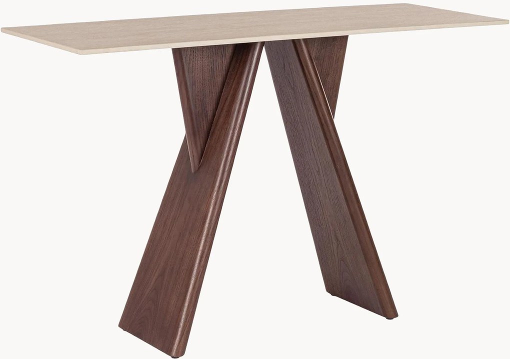 Houten console Maikki met keramisch blad
