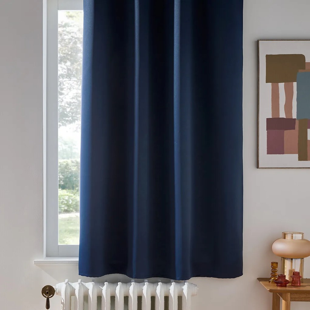 Verduisteringsgordijn met oogjes, radiator, Voda