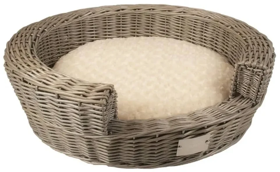 Duvo+ Huisdierenbed Provence met kussen wicker