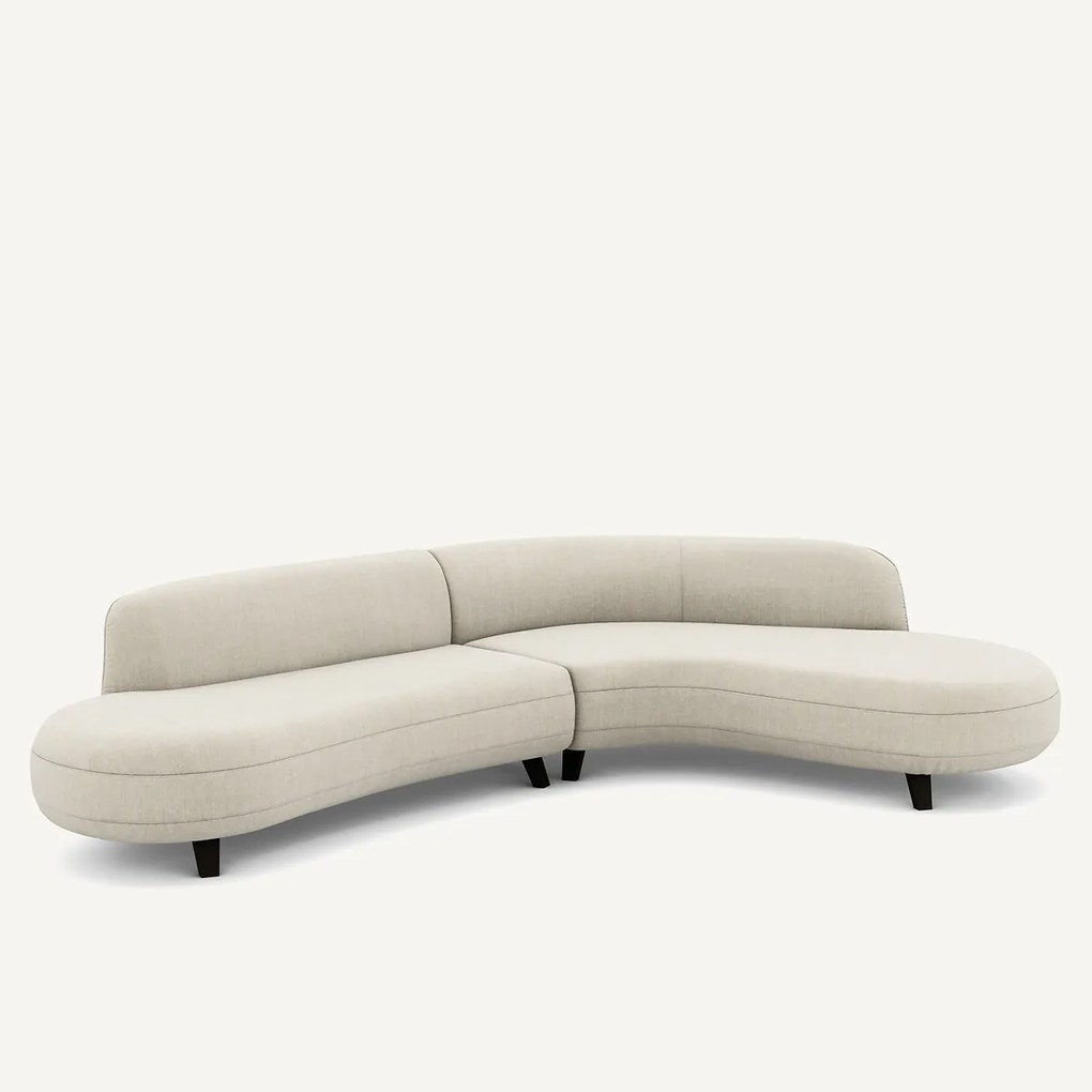 Rosebury katoenen en linnen hoekbank, ontwerp Emmanuel Gallina