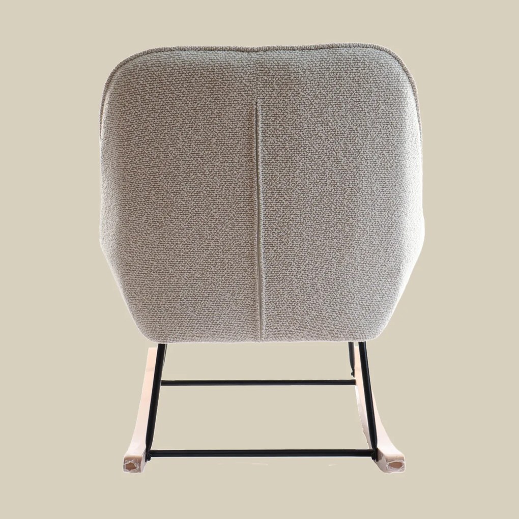 Schommelstoel Beige Stof