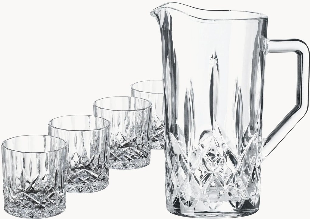 Whiskyglazen Harvey met karaf, 4-delig