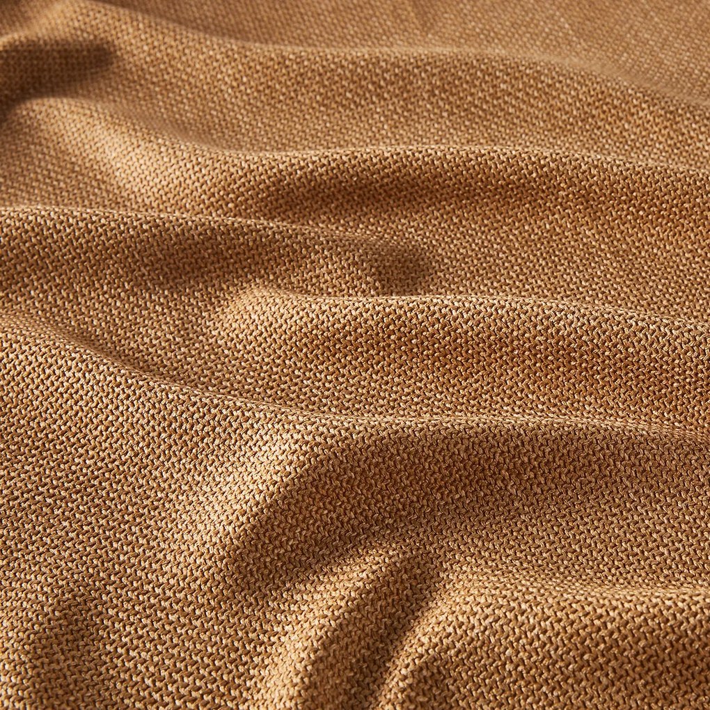 Gordijn met gevlochten afwerking en oogjes Montego