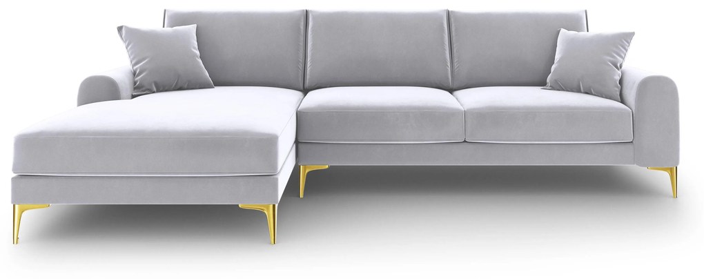 4.5-zitshoekbank Madara links velvet | Mazzini Sofas