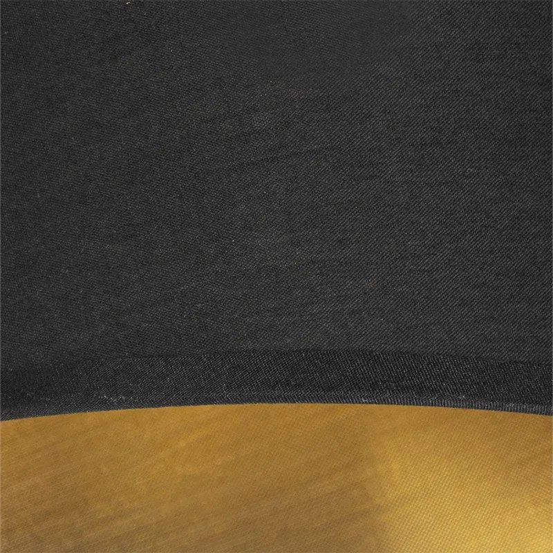 Moderne wandlamp zwart en goud met leeslamp - Renier