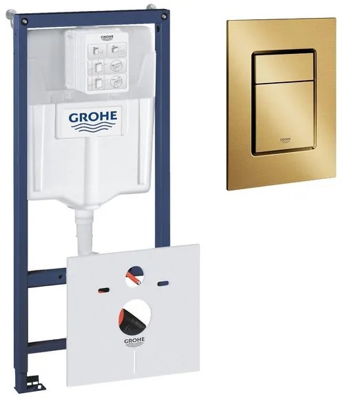 GROHE Rapid SL inbouwreservoir inclusief GROHE Skate cosmopolitan bedieningsplaat S-size Geborsteld Cool Sunrise 0729205/sw107647/sw242307/