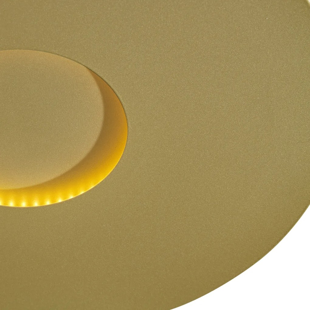 Moderne plafondlamp goud 40cm incl. LED 3-staps dimbaar - Morning Modern rond Binnenverlichting Lamp