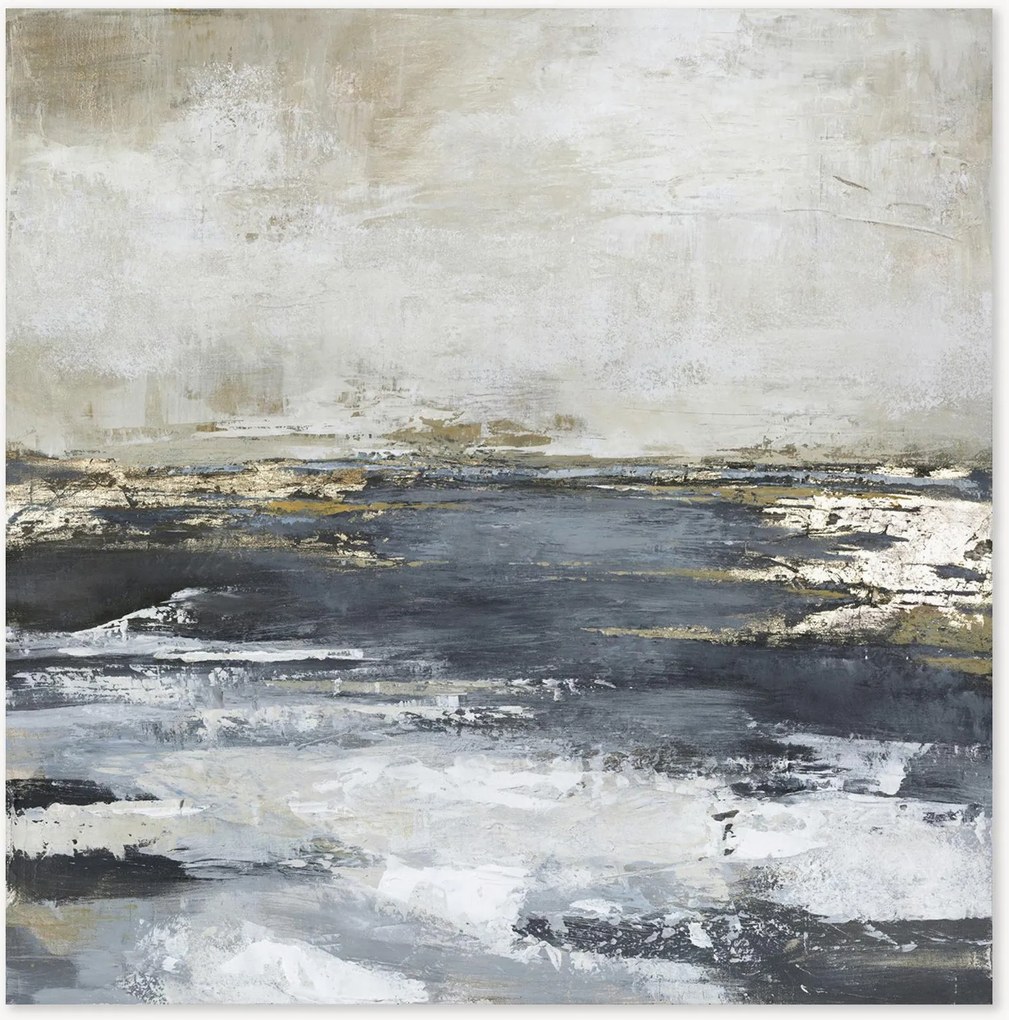 Handgeschilderd canvas Blue Bay