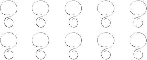 Accessoires, indeko, »Grote ringen (10 stuks)«, voor spankoordsets en voor gordijnroeden tot Ø 28 mm