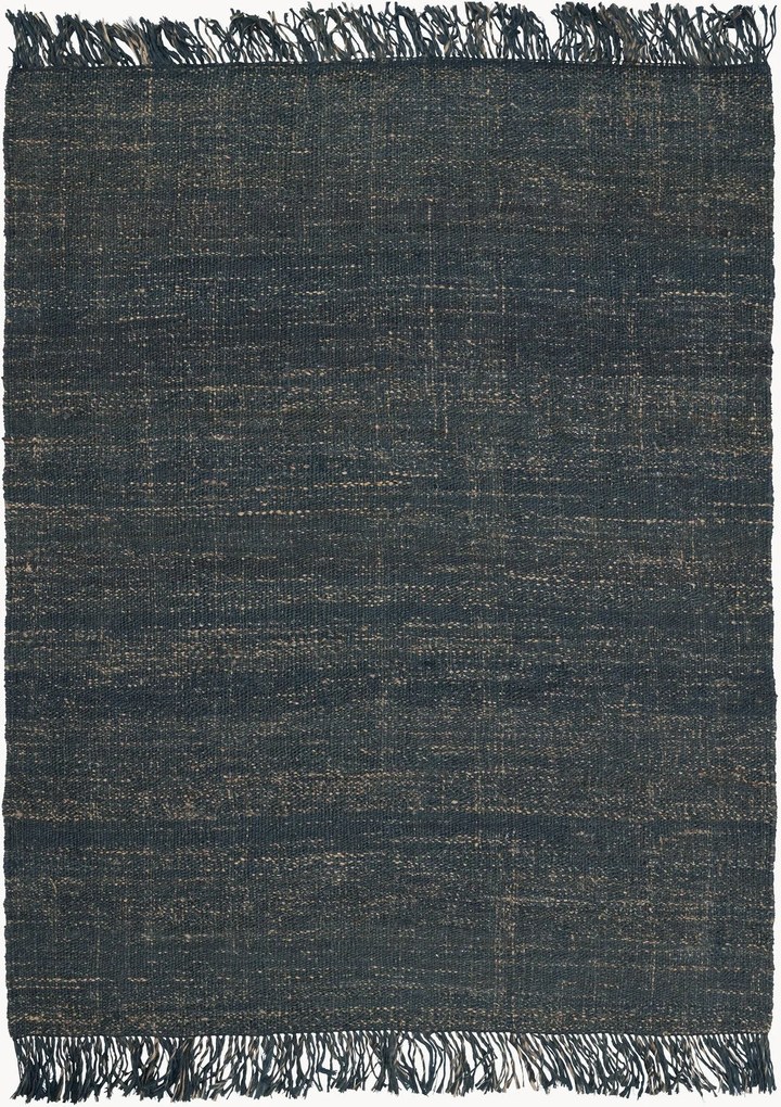 Handgeweven laagpolig juten vloerkleed Nessa