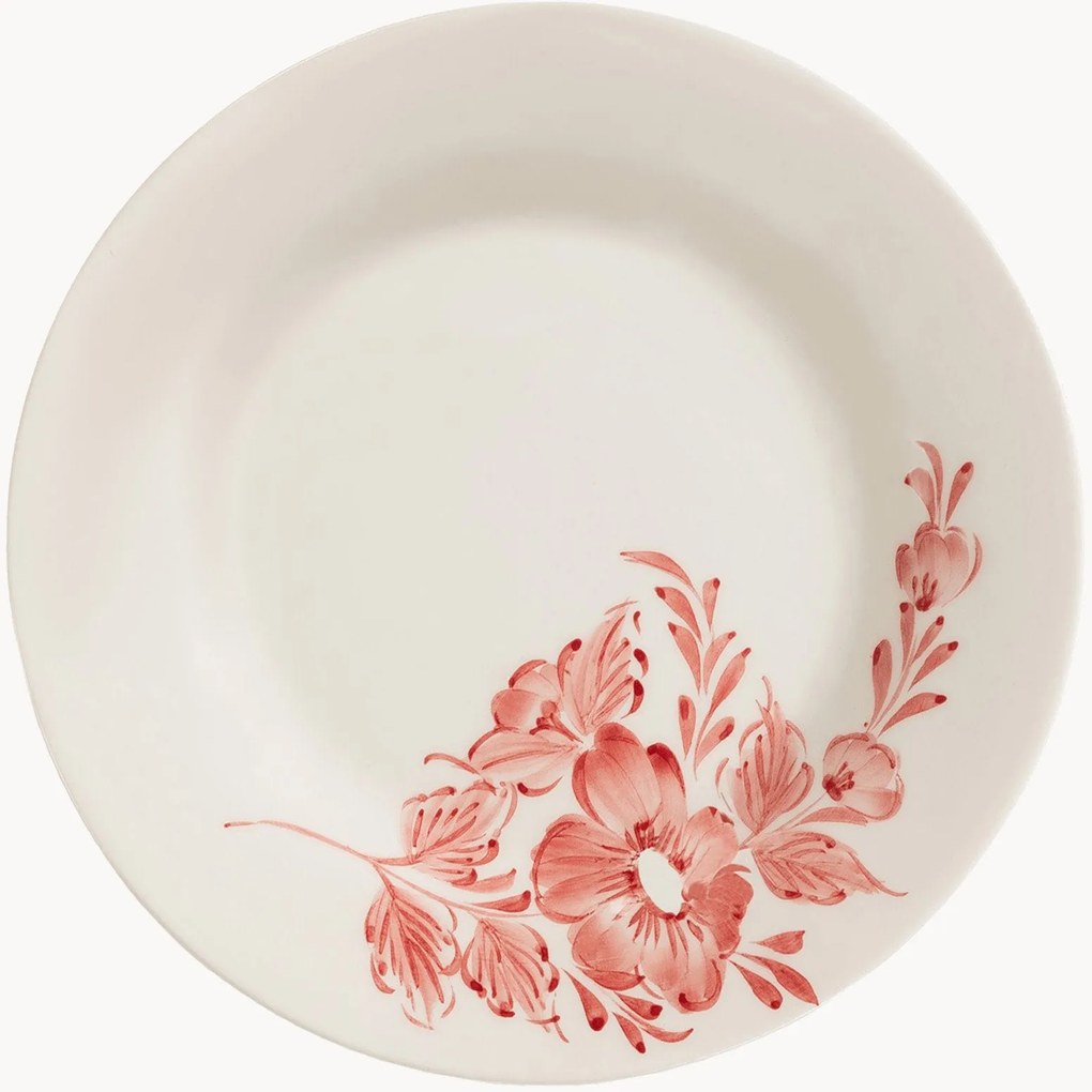 Handbeschilderd ontbijtbord Whimsical Rose