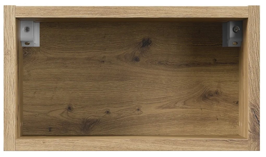 Comad Artisan half hoge open kast 35x20cm eiken
