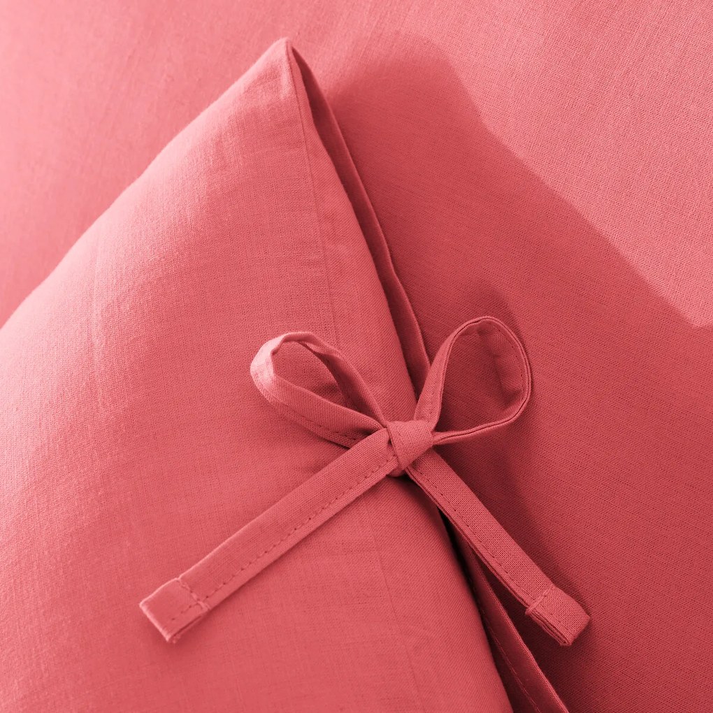 Effen kussensloop te strikken in katoen , Scenario