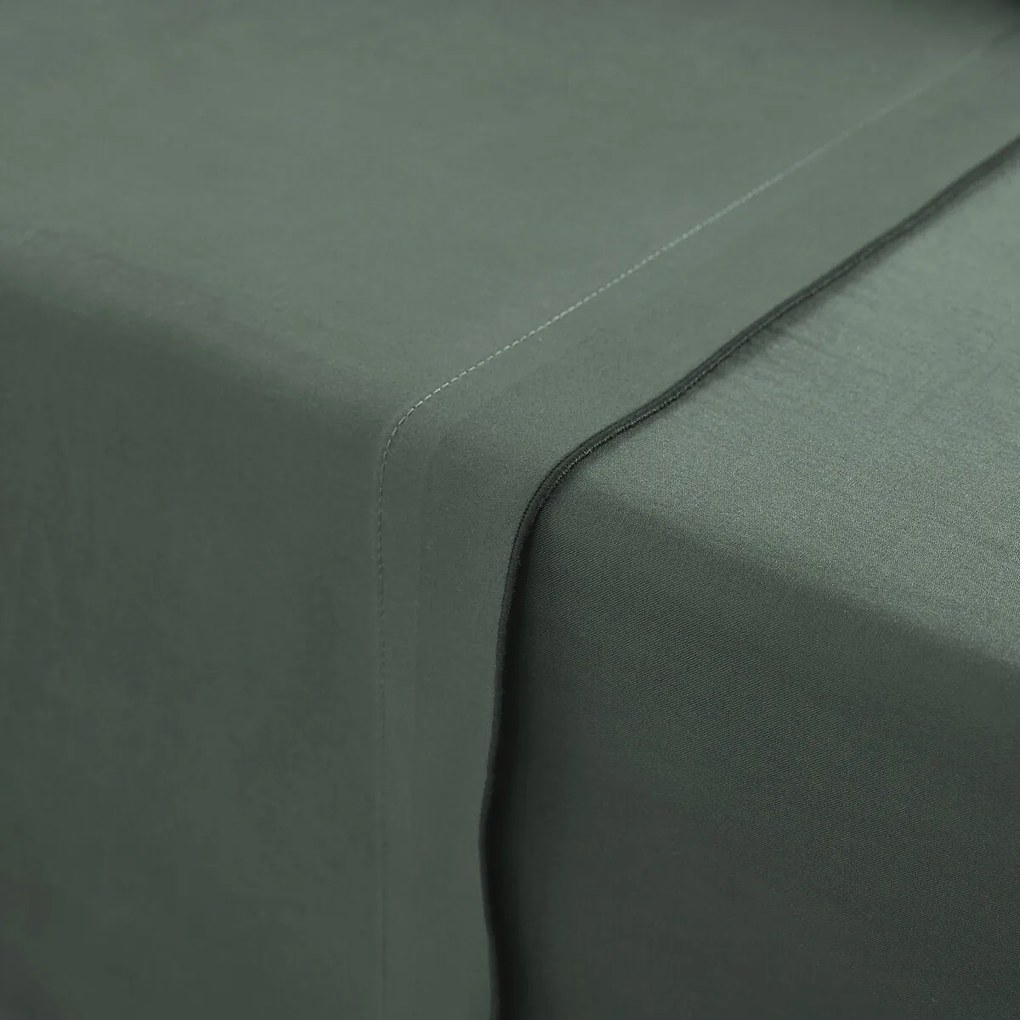 Hoeslaken van 118 draden gewassen katoensatijn, Victor uni