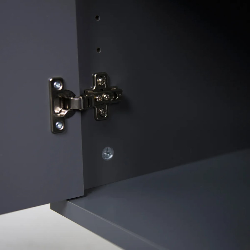 Tenzo Bess Mat Grijs Dressoir Eiken - 200x43x82cm.