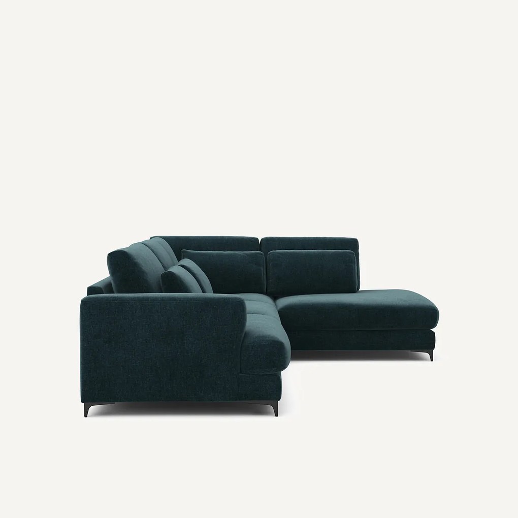 Omvormbare hoekbank rechts in chenille fluweel, Marsile