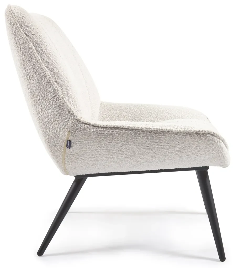 Kave Home Marlina Witte Boucle Fauteuil