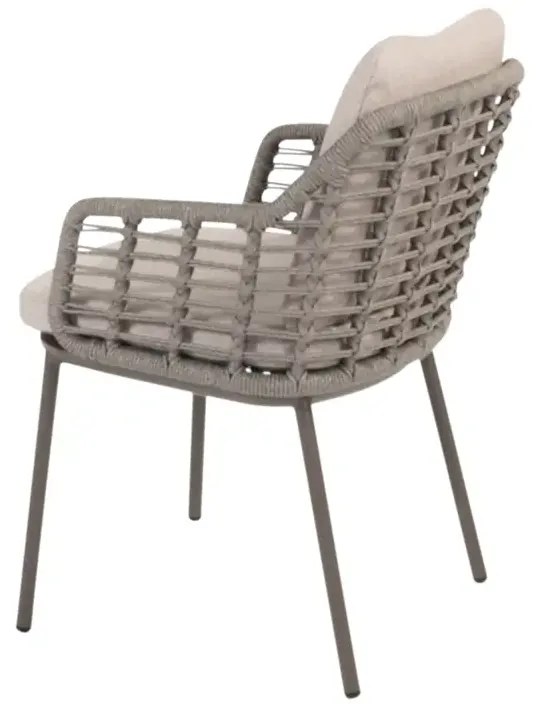 Taste by 4 Seasons Puglia tuinset terre met Prado tafel met keramisch blad Ø 130 cmFweer Tuinset bruin weerbestendig