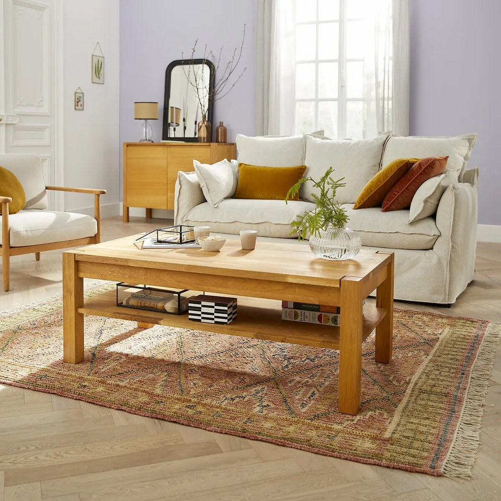 Salontafel in geolied eikenhout, Adelita