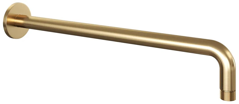 Brauer Stripe inbouw regendouche met 25cm hoofddouche, gebogen muurarm en 3 standen handdouche set 17 messing geborsteld PVD