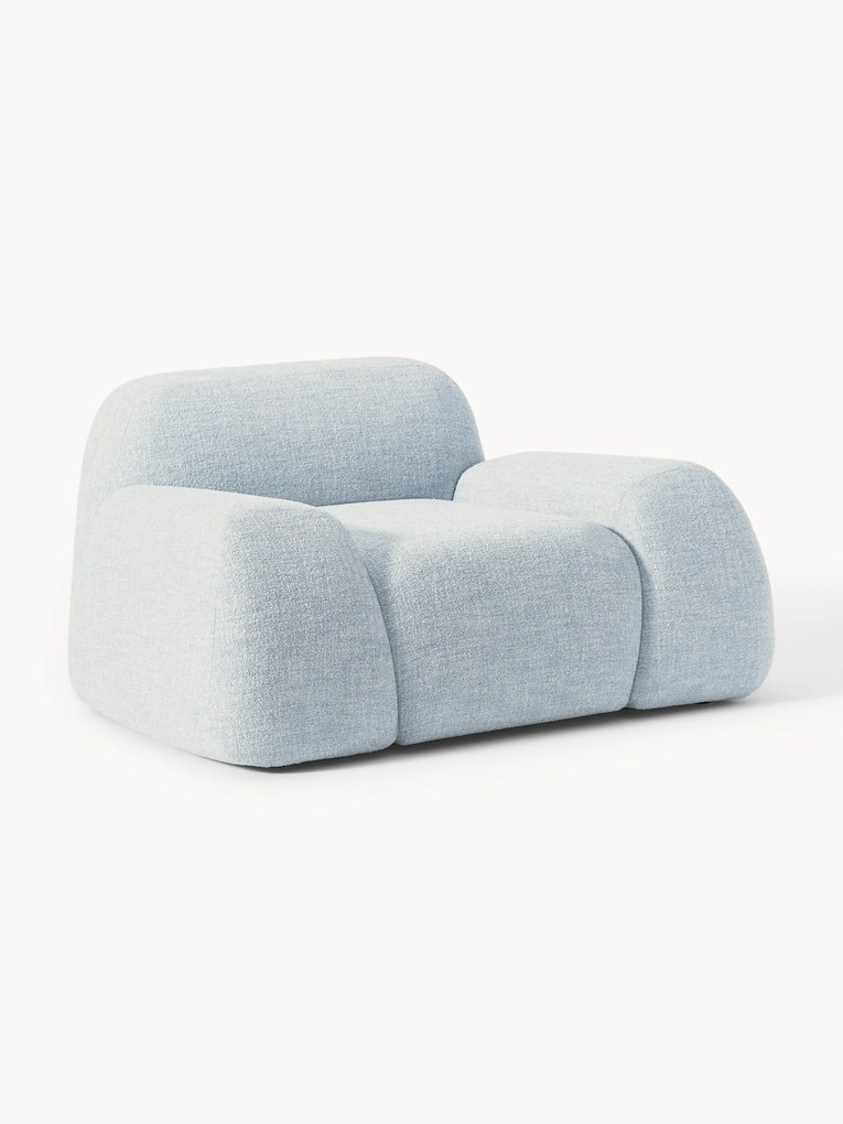 Loungefauteuil Wolke van bouclé