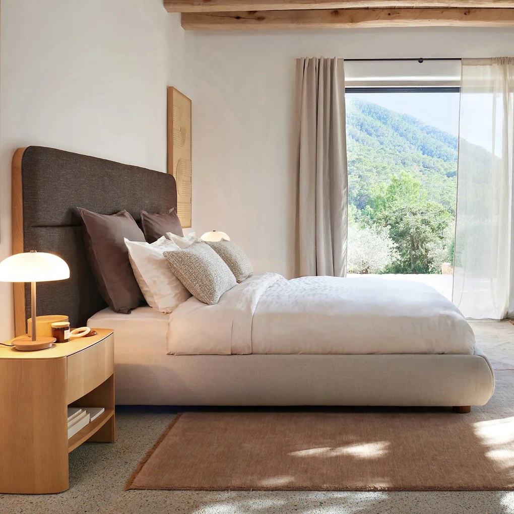 Dekbedovertrek van gewassen katoensatijn, GIACOMO