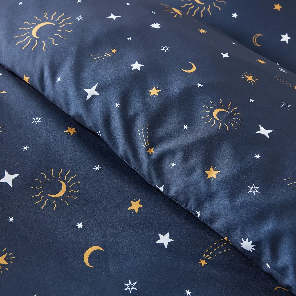 Bedset in recycled microvezel, vierkante kussensloop