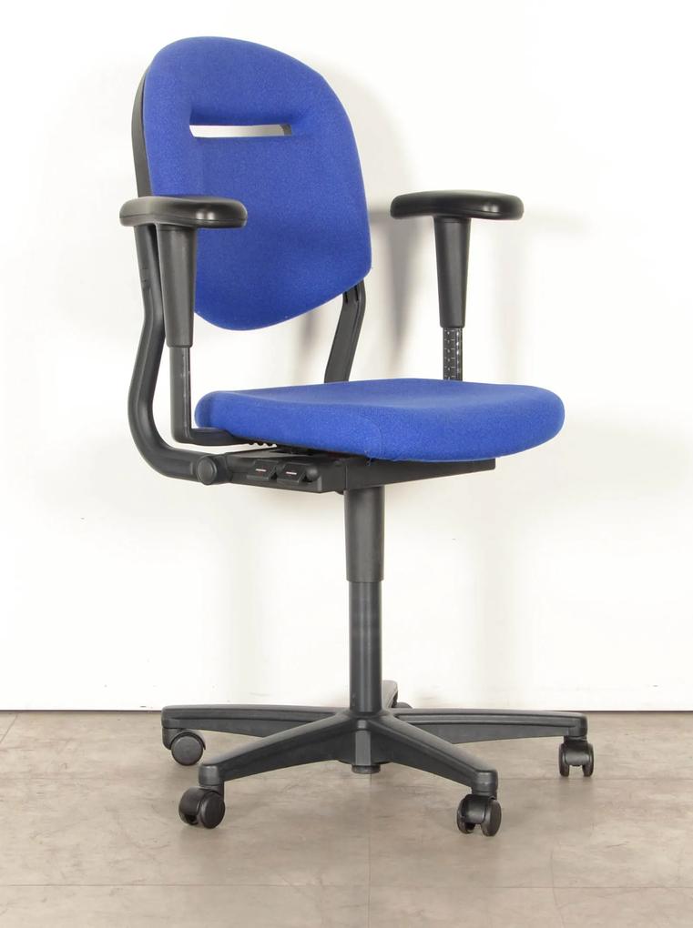 Bureaustoel 220, blauw, 3D armleggers
