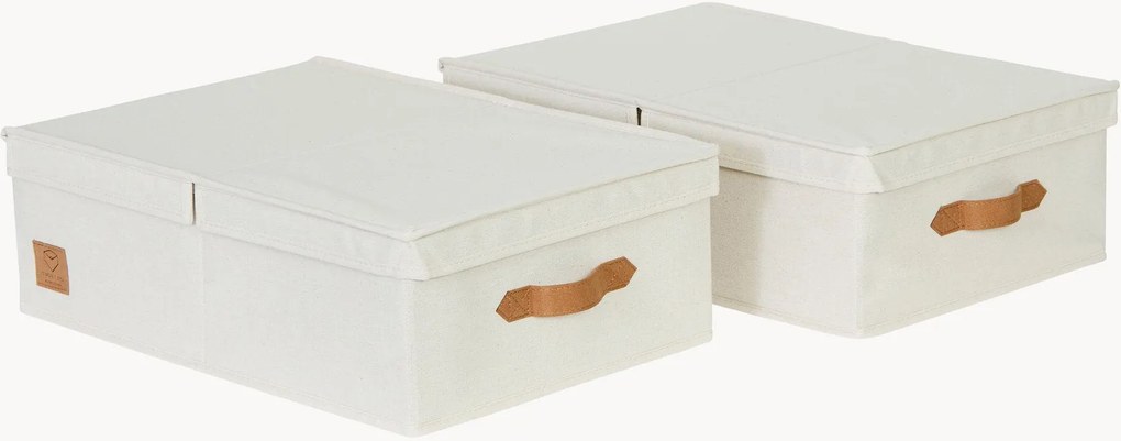 Opbergdozen Premium met deksel, set van 2