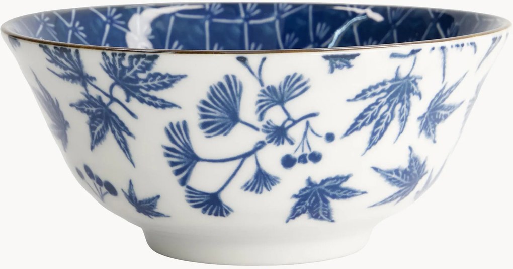 Porseleinen Tayo kommen Flora Japonica, 6-delig