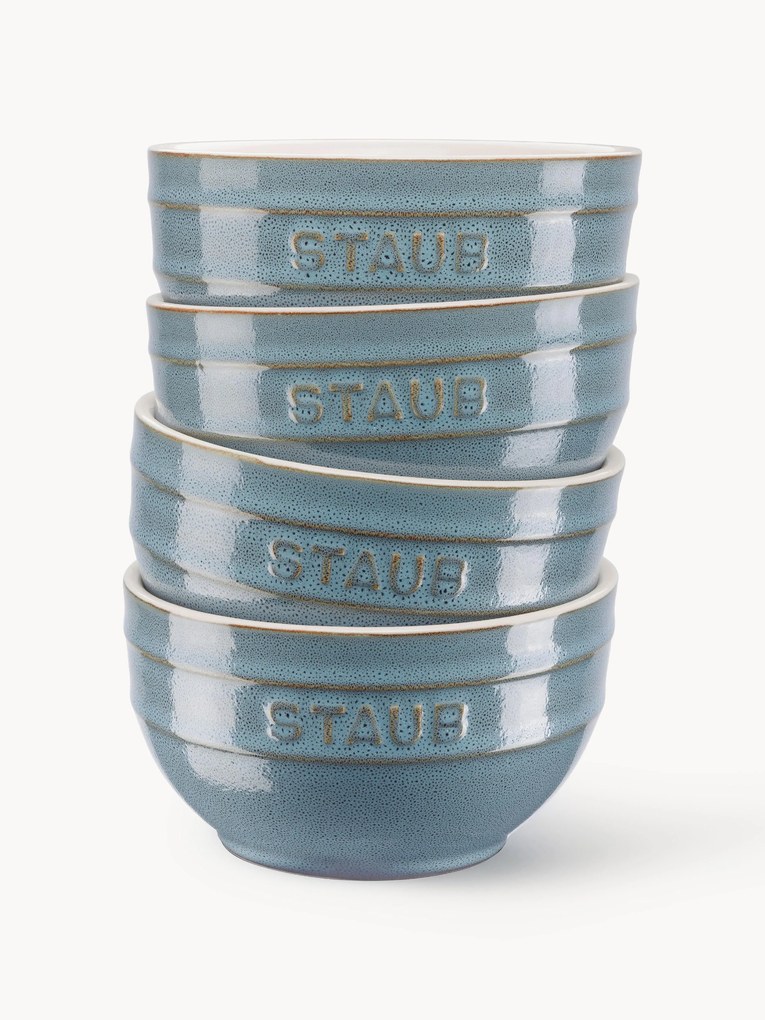 Handgemaakte schalen Ceramique in verschillende formaten, 4 stuks