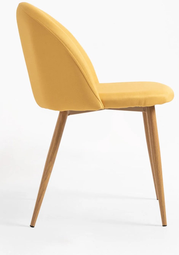Pak 4 Vint Stoffen Stoelen
