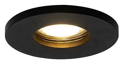Set van 6 Moderne badkamer inbouwspot zwart - Shed GU10 IP54 Lamp