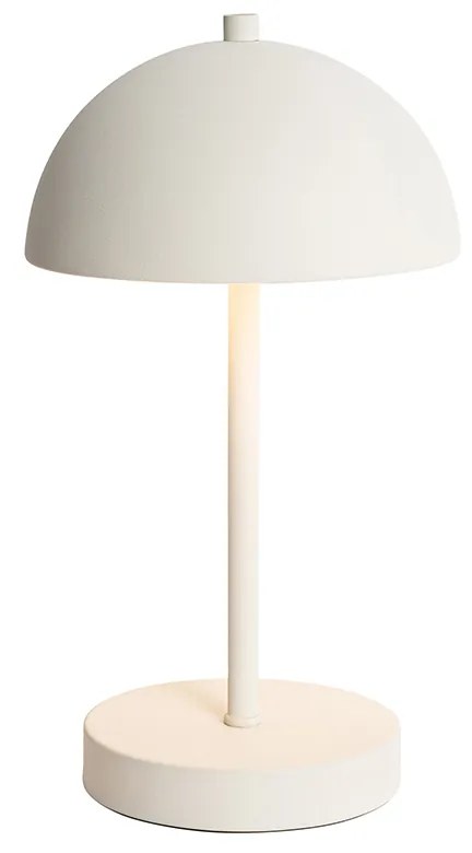 Set van 2 buiten tafellampen wit oplaadbaar incl. LED 3-staps dimbaar - Keira