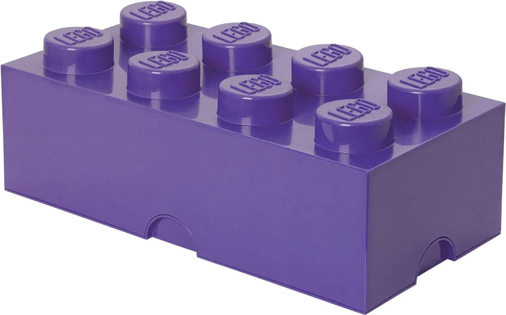 Opbergbox LEGO brick 8 lila